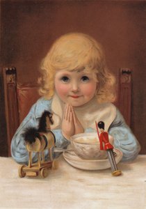 Gracia antes de comer (cromolito)