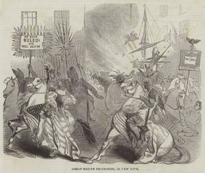 Gran procesión nativa en Nueva York de English School