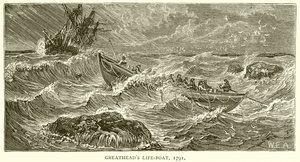 El Bote Salvavidas de Greathead, 1791 de English School