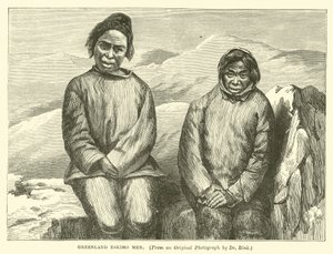 Hombres esquimales de Groenlandia