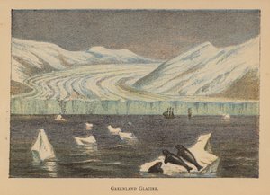 Glaciar de Groenlandia (litografía en color) de English School
