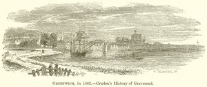 Greenwich en 1662, Historia de Gravesend de Cruden de English School