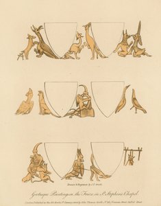 Pinturas grotescas en el friso de la Capilla de San Esteban
