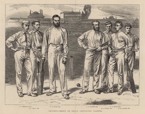 Grupo de jugadores caballeros destacados de English School
