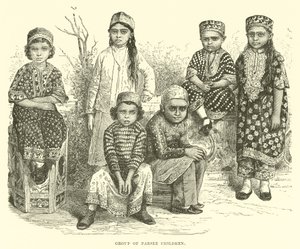 Grupo de niños parsees de English School