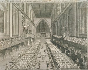 Guildhall, Gentlemans Magazine, 1761 de English School