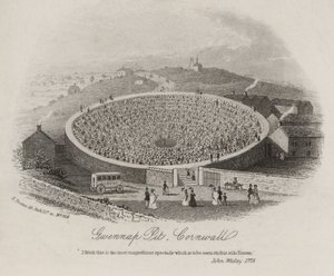 Gwennap Pit, Cornualles, donde John Wesley predicó en numerosas ocasiones entre 1762 y 1789 de English School
