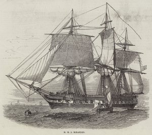 HMS Maeander (grabado) de English School