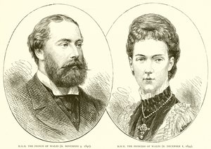 S.A.R. el príncipe de Gales (N. 9 de noviembre de 1841). S.A.R. la princesa de Gales (N. 1 de diciembre de 1844)