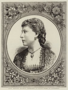 S.A.R. Princesa Beatriz, prometida al Príncipe Enrique de Battenberg (grabado) de English School