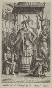 Hábito de una princesa del Imperio Mogol de English School