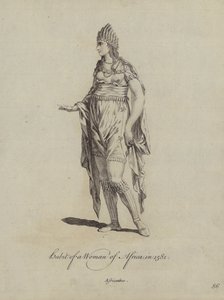 Hábito de una mujer de África en 1581