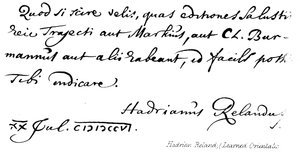 Hadrian Reland, (Erudito Orientalista)