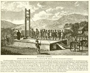 Gibbet de Halifax de English School