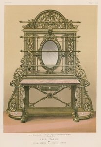Mesa de vestíbulo por Yates, Haywood and Drabble, Londres de English School