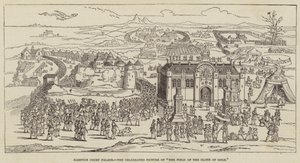 Palacio de Hampton Court, la célebre pintura de "El Campo del Paño de Oro" de English School