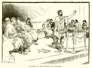 Aníbal en la asamblea de Cartago de English School