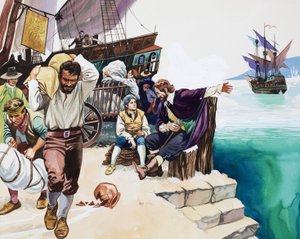Escena del puerto