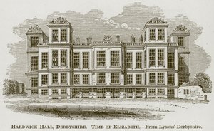 Hardwick Hall, Derbyshire, ilustración de La historia comprensiva de Inglaterra de English School