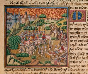 Harley 326 fol.90 La derrota de los turcos, de 