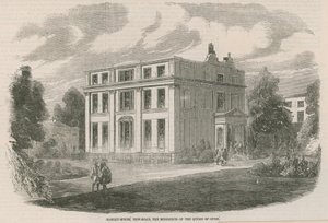 Harley House, New Road, Londres, residencia de la Reina de Oude de English School