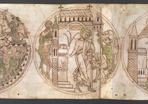 Harley Roll Y 6, Roundel 9, Roundel de St Guthlac (etiquetado como 