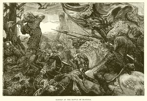 Haroldo en la batalla de Hastings