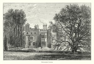 Castillo de Hawarden (grabado) de English School