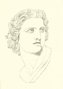 Cabeza, mostrando vigor masculino y resolución heroica de English School