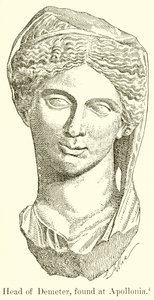 Cabeza de Deméter, encontrada en Apolonia