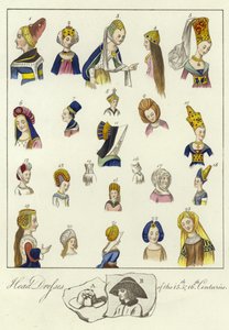 Tocados de los siglos XV y XVI de English School