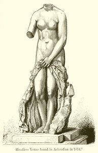 Venus sin cabeza encontrada en Acradina en 1814 de English School