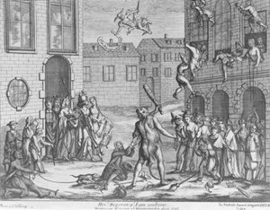 ¡Ay! ¡Degeror! ¡Estoy arruinado! Circa 1724 de English School
