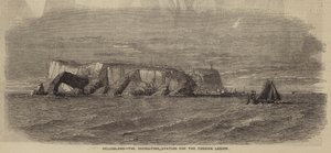 Heligoland, estación de reclutamiento de la Legión Extranjera (grabado) de English School