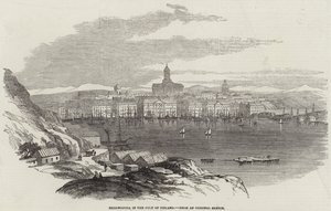Helsingfors, en el golfo de Finlandia (grabado) de English School