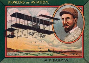 Henri Farman, pionero de la aviación anglo-francesa, diseñador y fabricante de aviones de English School