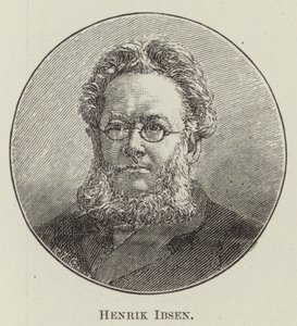 Henrik Ibsen (grabado) de English School