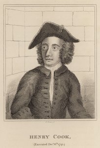Henry Cook, Ejecutado el 6 de diciembre de 1741 de English School