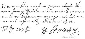 Henry Coventry de English School