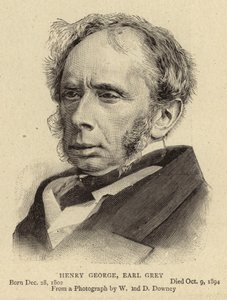 Henry George, Conde Grey (grabado) de English School