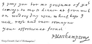 Henry Howard (Conde de Northampton) de English School