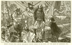 Henry Hudson (el Explorador Ártico) Abandonado por su Tripulación, frente a la Costa de Labrador, 1611 de English School