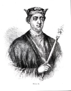 Enrique II (1133-89) (grabado) de English School