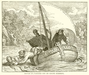 Enrique IV secuestrado por el conde Eckbert de English School