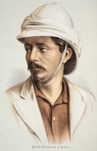 Henry Stanley FRGS, ilustración de The Pictorial Edition of the Life and Discoveries of David Livingstone por J. Ewing Richie, pub. por A. Fullarton & Co., 1876