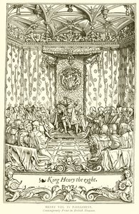 Enrique VIII en el Parlamento