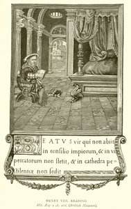 Enrique VIII leyendo de English School