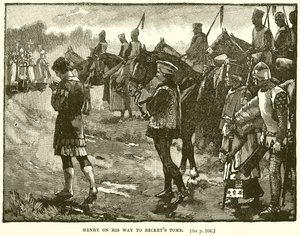 Enrique en su camino a la tumba de Becket