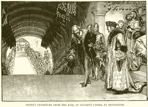 La Partida de Enrique del Castillo del Conde de Oxford en Hedingham