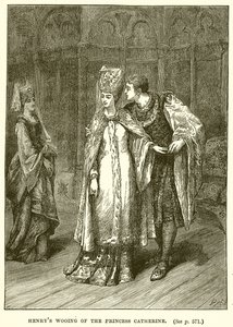 Cortejo de Enrique a la Princesa Catalina de English School